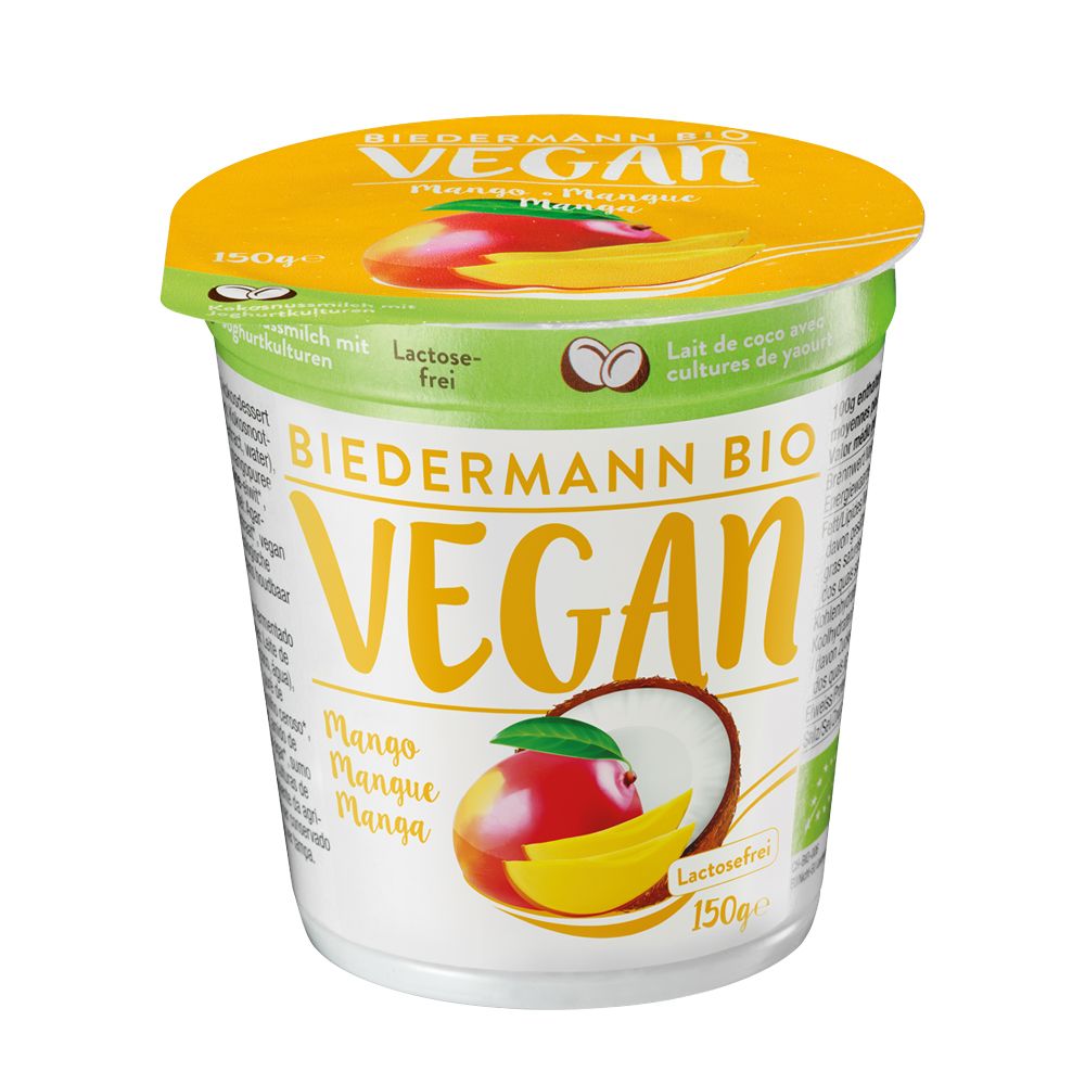  - Biedermann Organic Vegan Mango Dessert 150g (1)