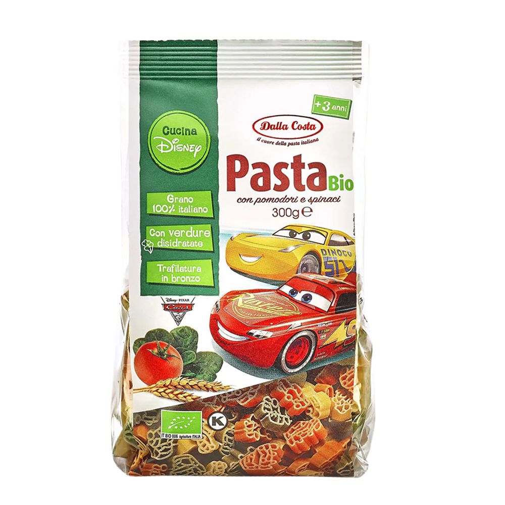  - Dalla Costa Organic Disney Car Pasta Shapes 300g (1)
