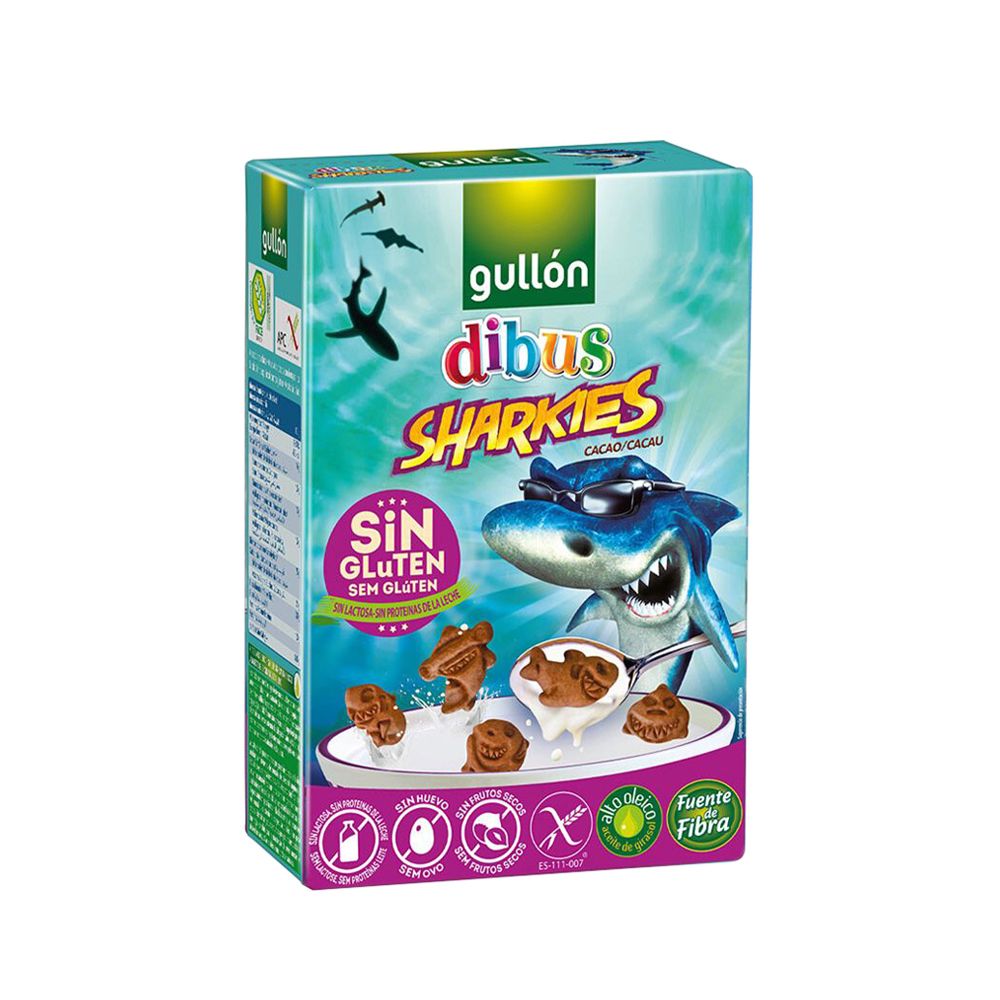  - Gullón Dibus Gluten Free Sharkies Biscuits 250g (1)