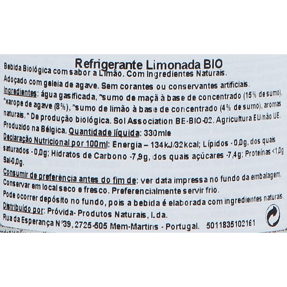  - Refrigerante Whole Earth Limonada Bio Sem Açúcar 33cl (2)
