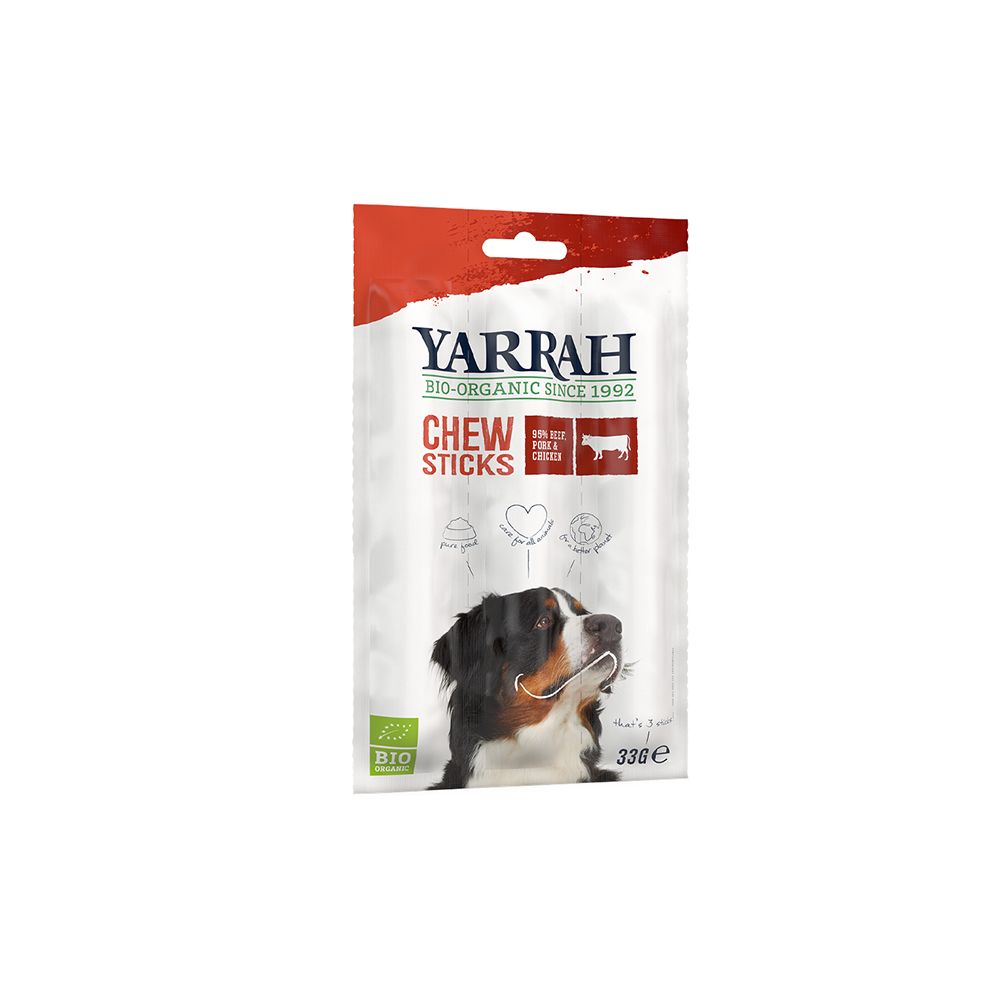  - Yarrah Organic Dog Snack Beef, Pork & Chicken 33g