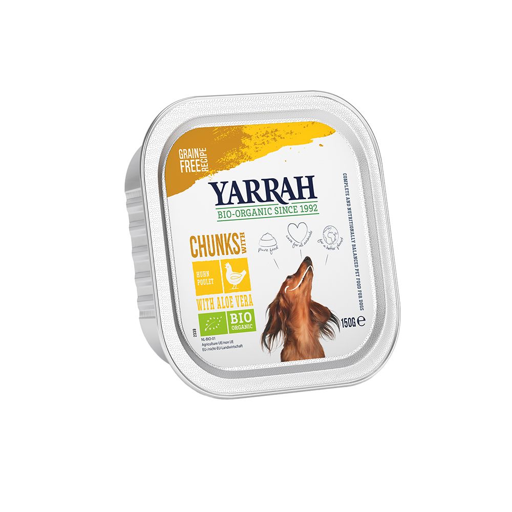  - Yarrah Organic Wet Dog Food Chicken & Aloe Vera 150g (1)