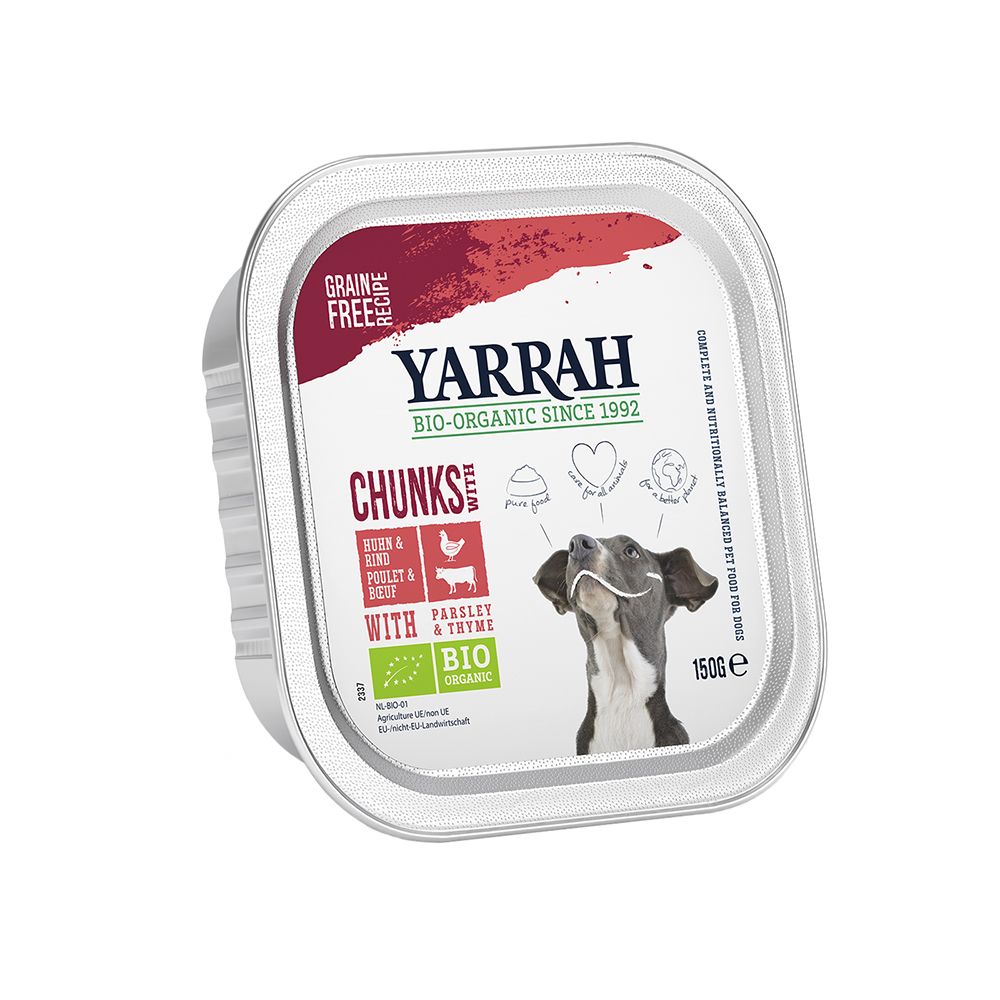  - Yarrah Organic Wet Dog Food Chicken & Beef 150g (1)