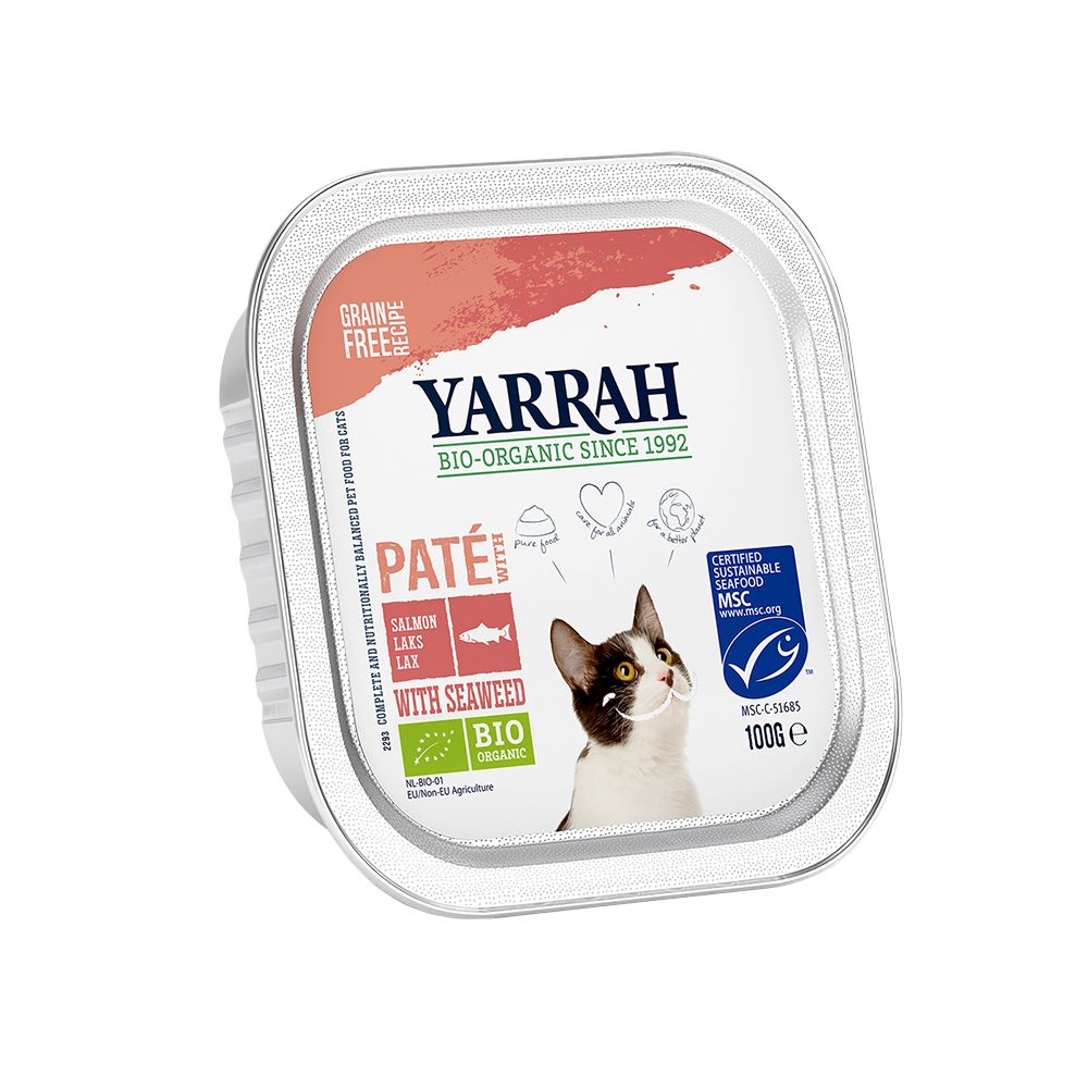  - Yarrah Dog Food Organic Salmon Pate With Algae 100g (1)