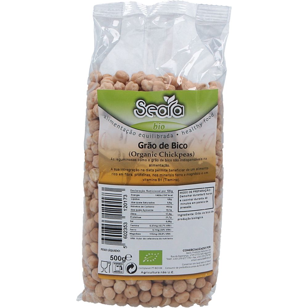  - Seara Organic Chick Peas 500g (1)