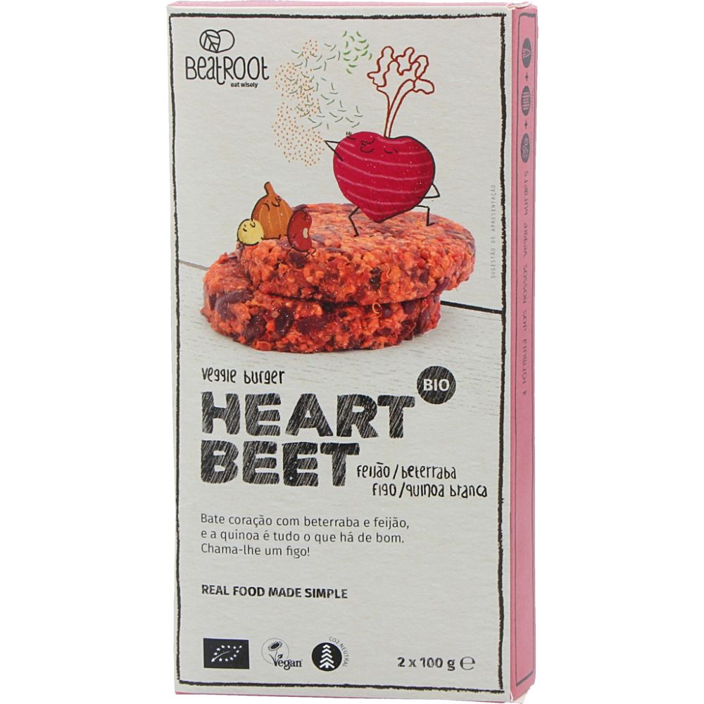  - Beatroot Organic Heart Beet Veggie Burger 200g (1)