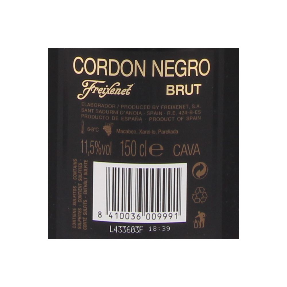  - Freixenet Cordón Negro Reserva Brut Sparkling Wine 1.5L (2)