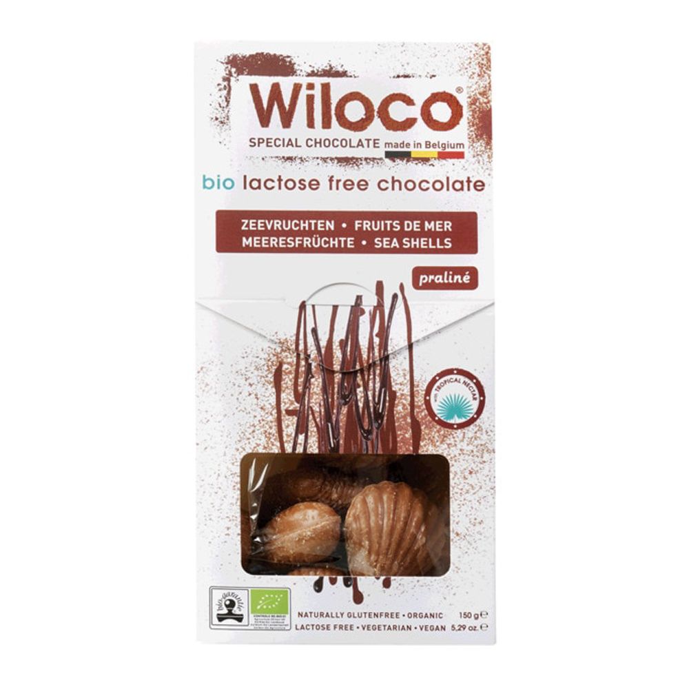  - Organic Wiloco Chocolate Seafood Praline Lactose Free 150g (1)