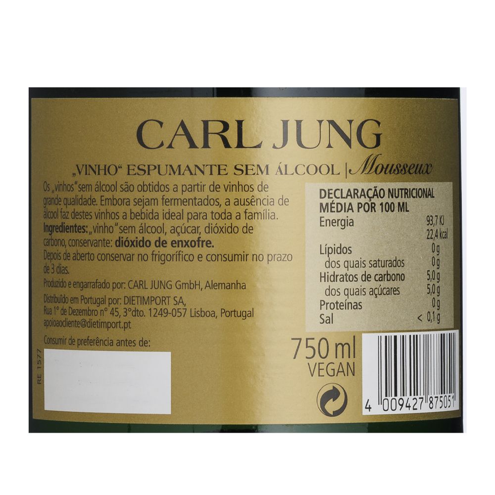  - Carl Jung Brut Alcohol Free Sparkling Wine 75cl (2)