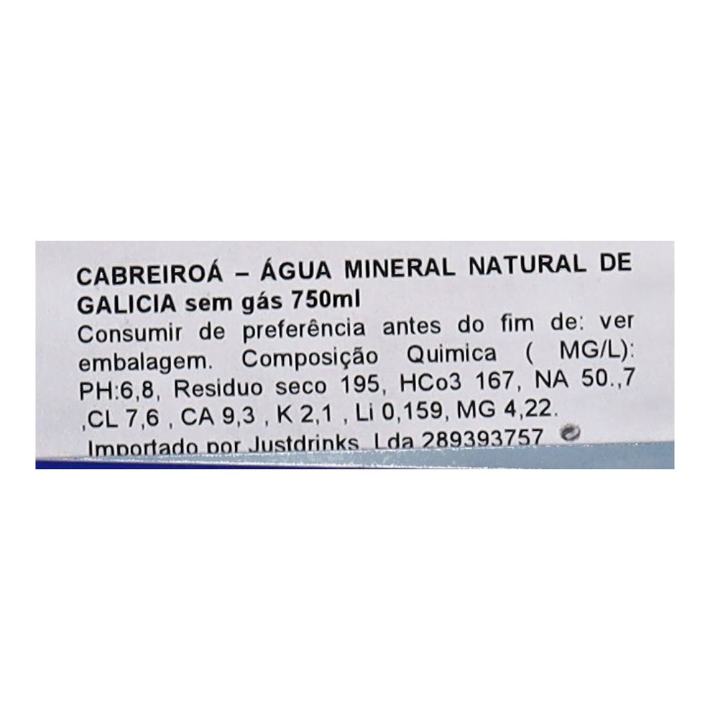  - Cabreiroa Mineral Water 75 cl (2)