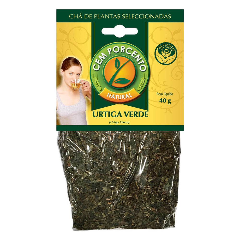  - Chá Cem Porcento Urtiga Verde 40 g (1)