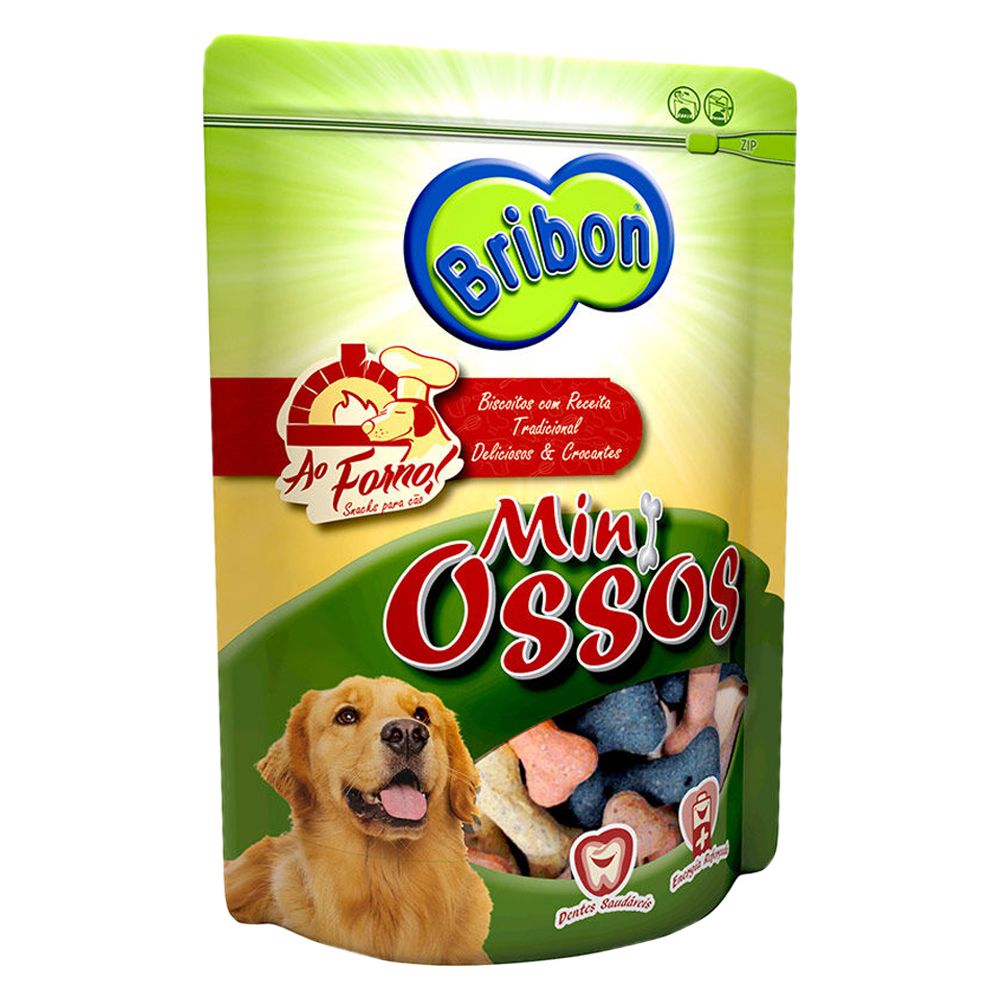  - Snack Cão Bribon Mini Ossos 200g (1)