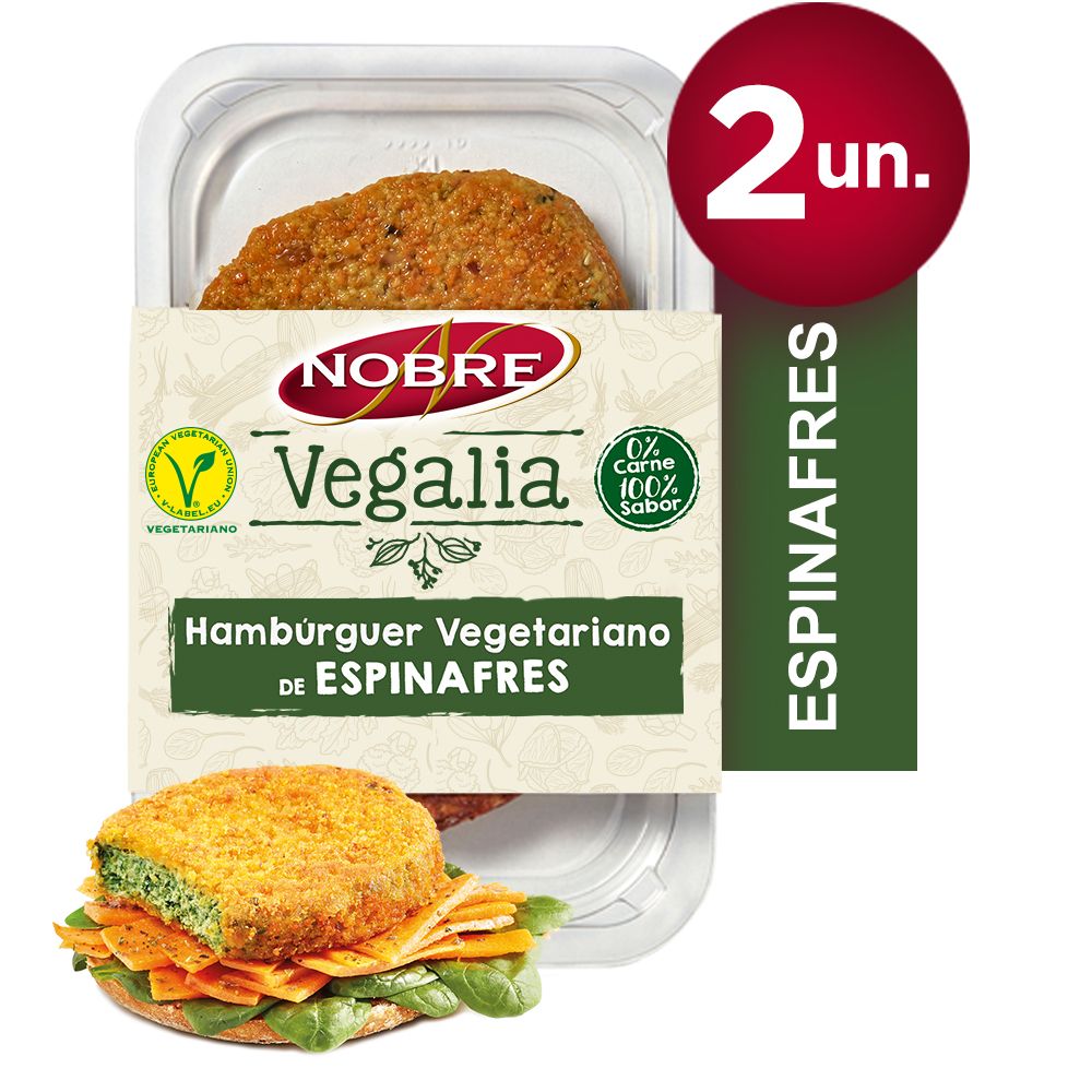 - Nobre Vegalia Spinach Burger 160g (1)
