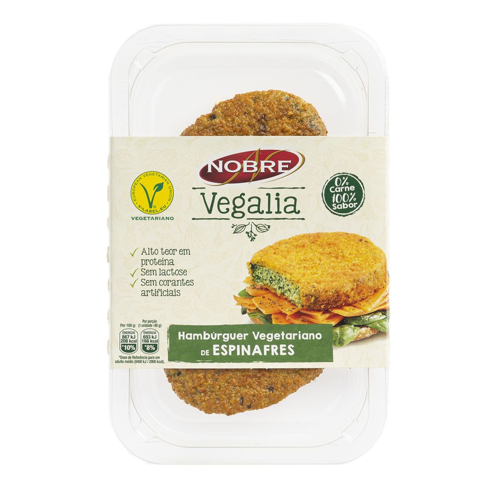  - Nobre Vegalia Spinach Burger 160g (3)