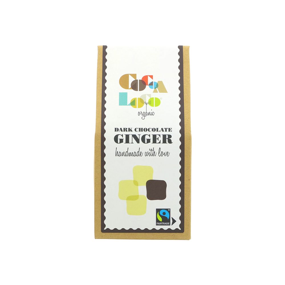  - Cocoa Loco Ginger Organic Dark Chocolate 100g (1)
