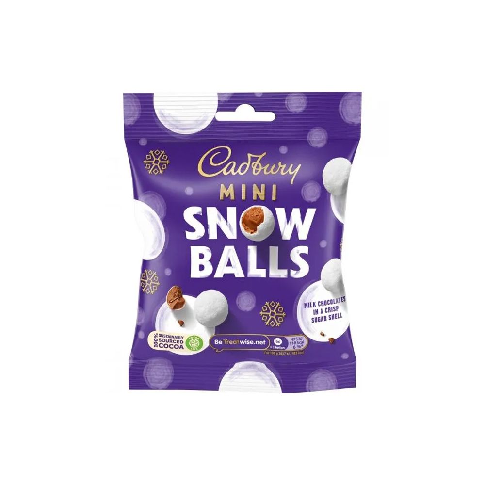  - Cadbury Mini Snow Balls Bag 80g (1)