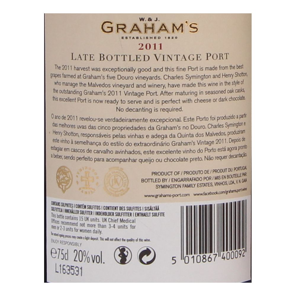  - Graham`s Port Wine LBV 13 75cl (2)