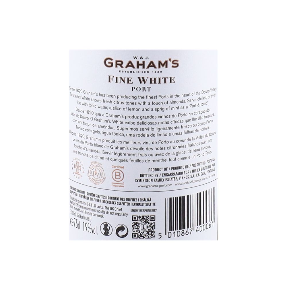  - Graham`s White Port Wine 75cl (2)