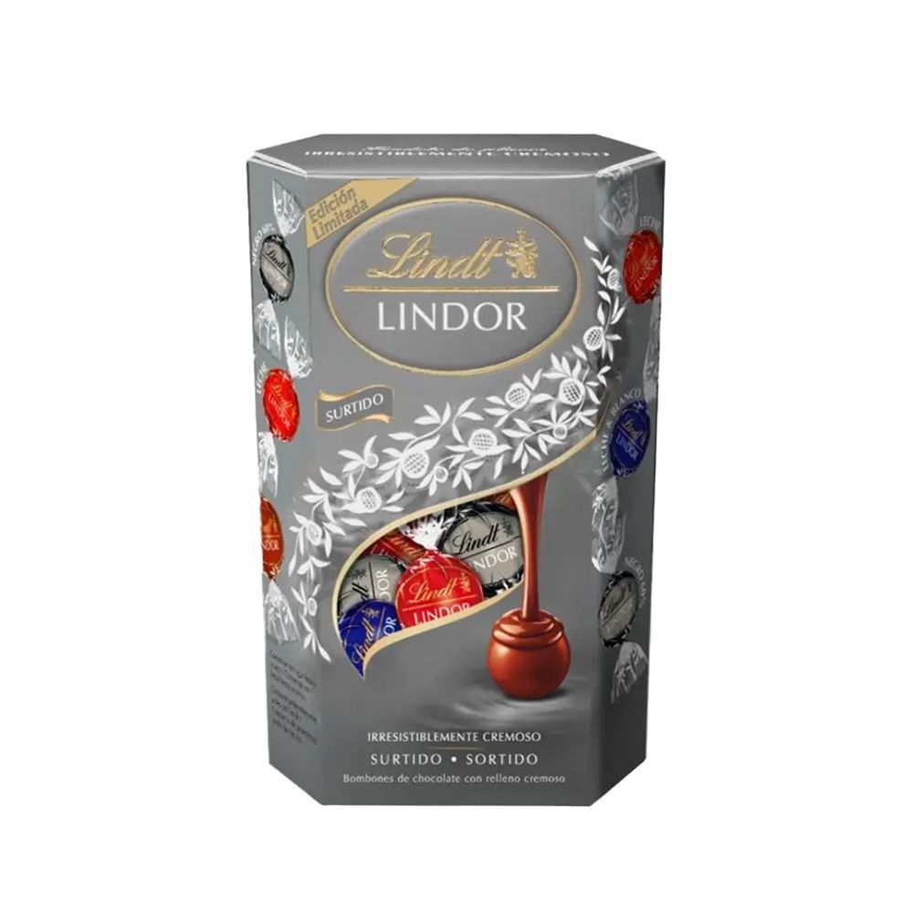  - Lindt Lindor Silver Assortment 200g (1)