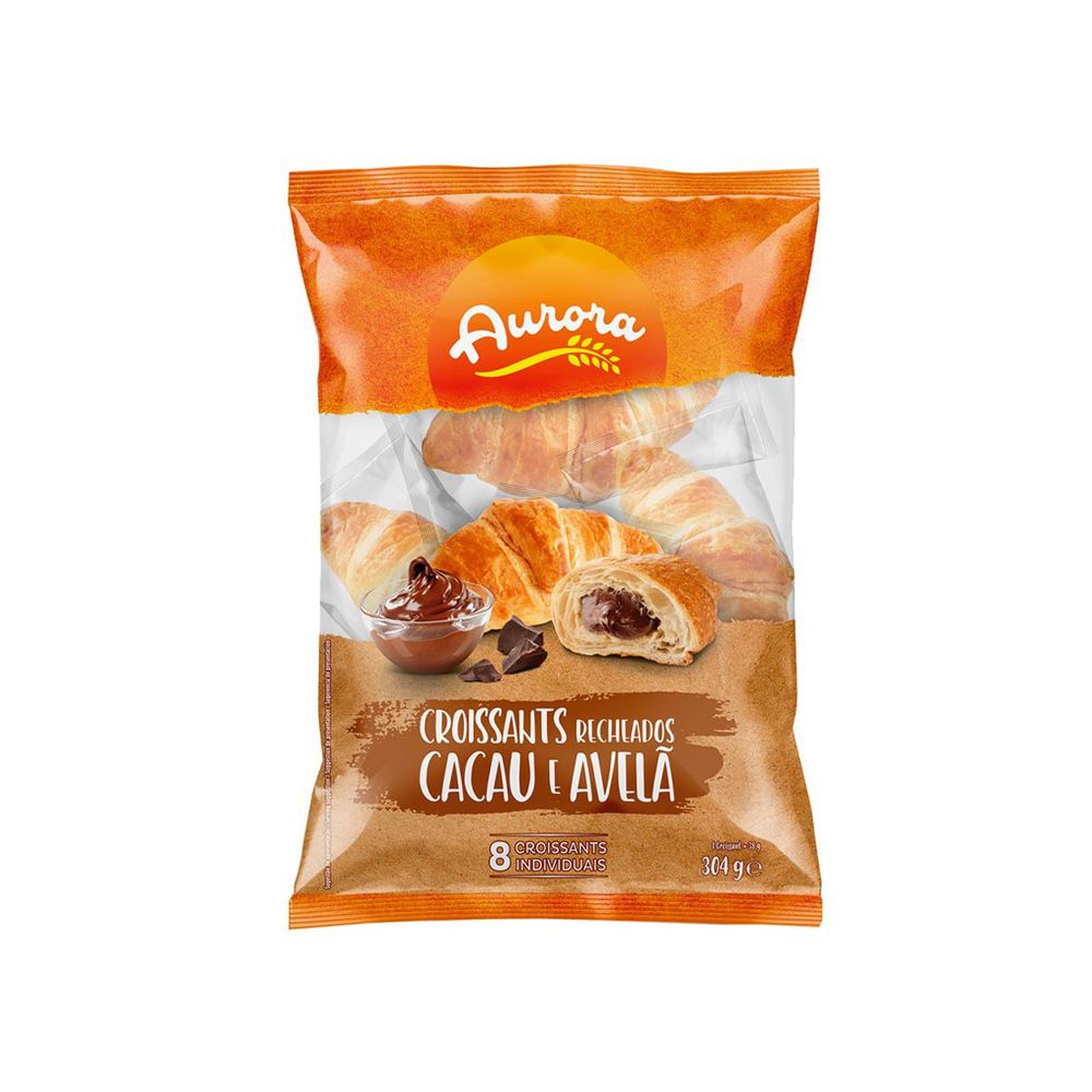  - Aurora Cocoa & Hazelnut Filled Croissants 8 pc = 304 g (1)
