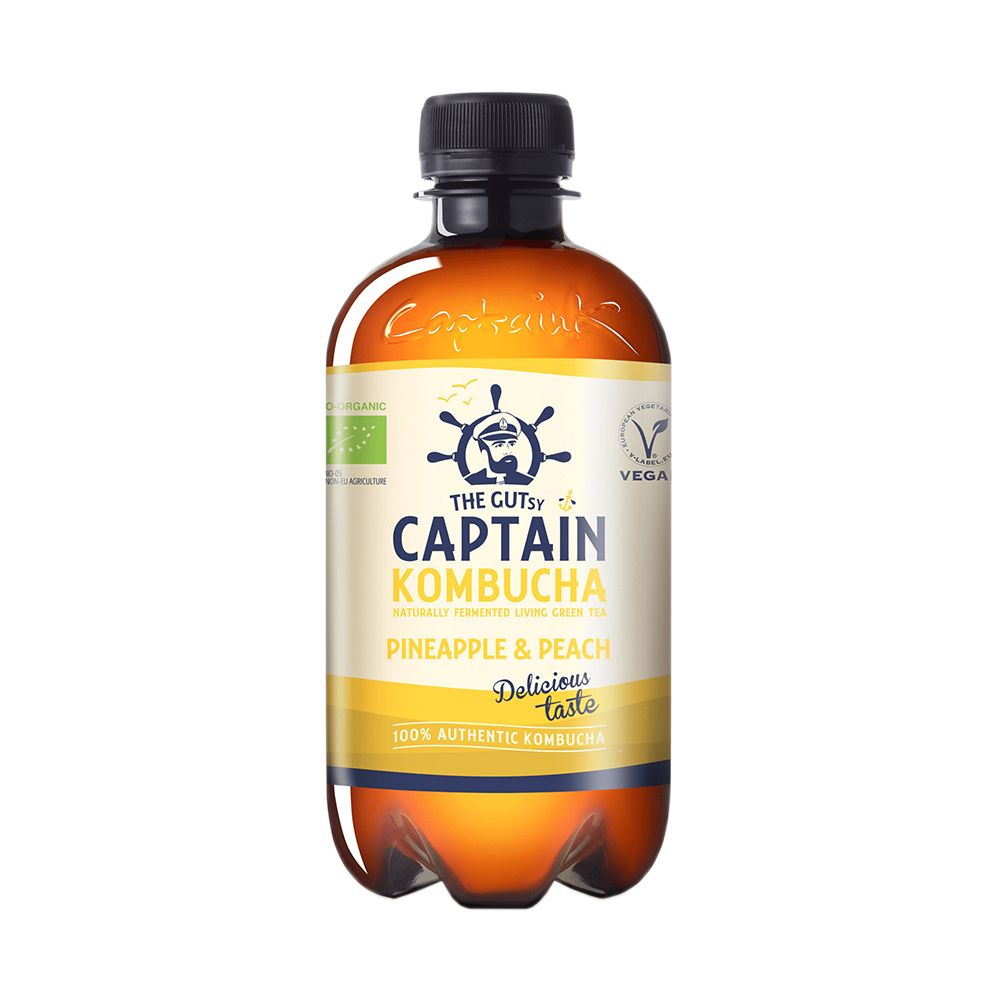  - Captain Kombucha Organic Pineapple Tea 400ml (1)
