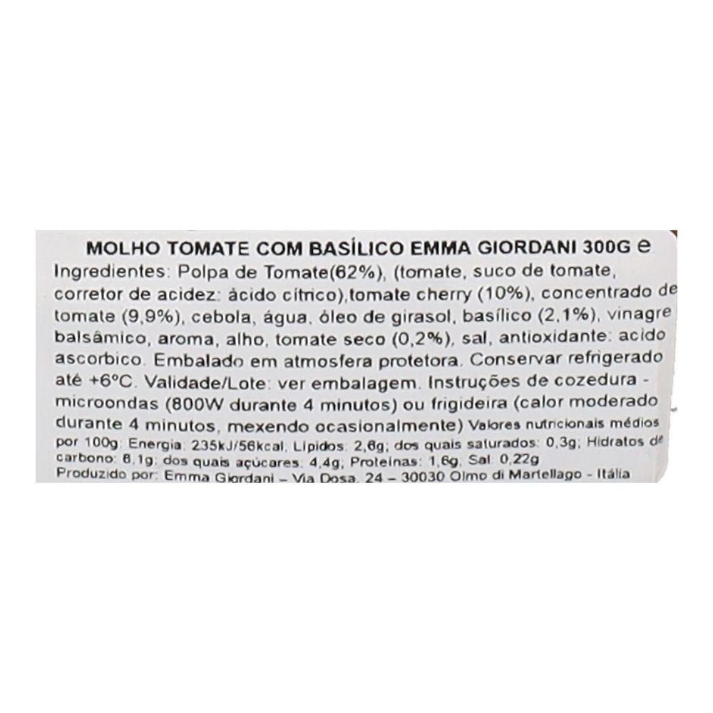  - Emma Giordani Tomato & Basil Sauce 300g (2)