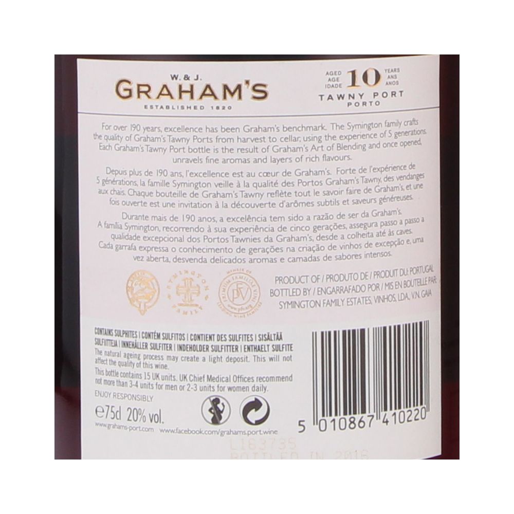  - Graham`s Port Wine 10 Years Old 75cl (2)