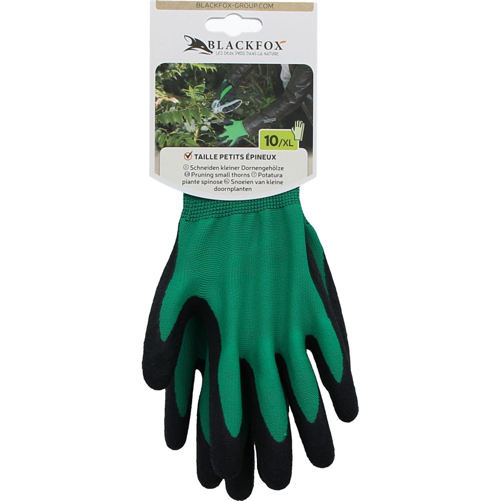 - Blackfox Green Garden Rubber Gloves S 10 pc (1)