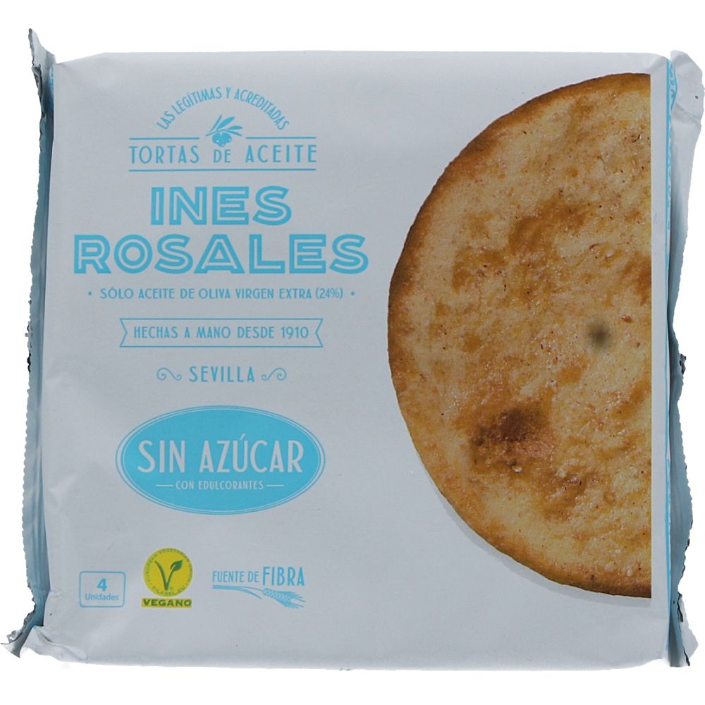  - Ines Rosales `Tortas de Aceite` Sugar Free 4 pc = 120g (1)