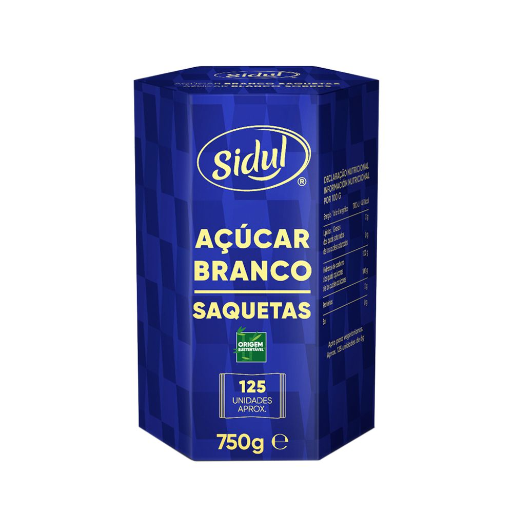  - Açúcar Sidul Granulado Saquetas 125 un = 750 g (1)