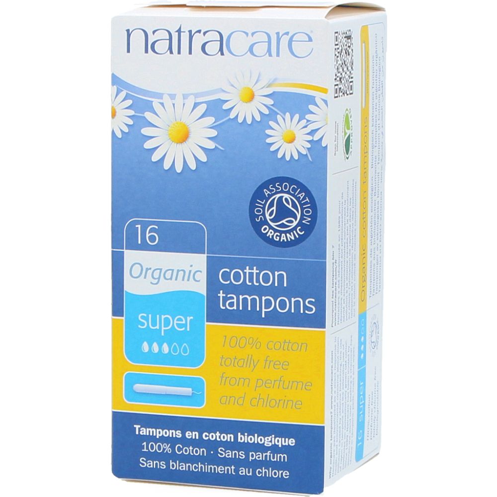  - Natracare Organic Cotton Super Applicator Tampons 16 pc (1)