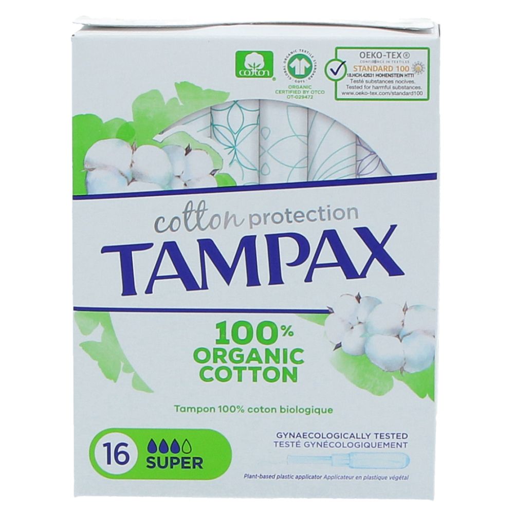 - Tampax Organic Cotton Super Tampons 16 pc (1)