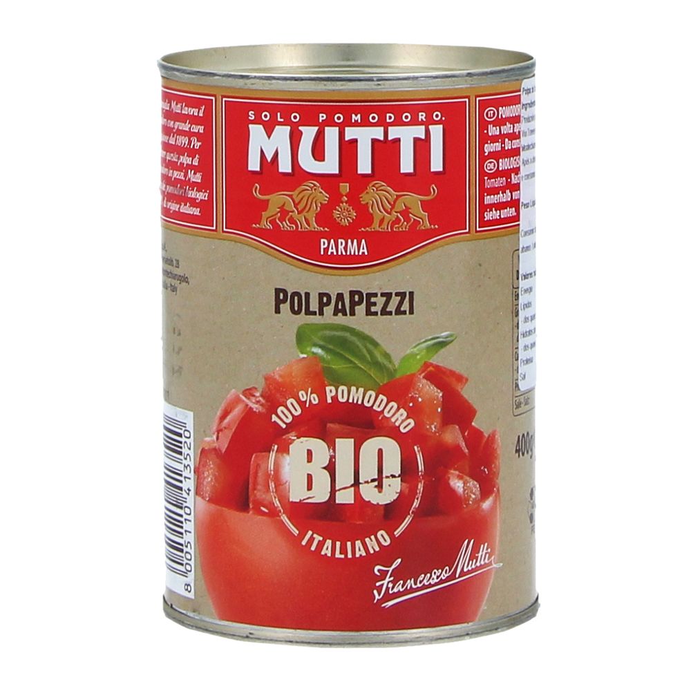  - Pulp Mutti Organic Tomato Pieces Tin 400g (1)