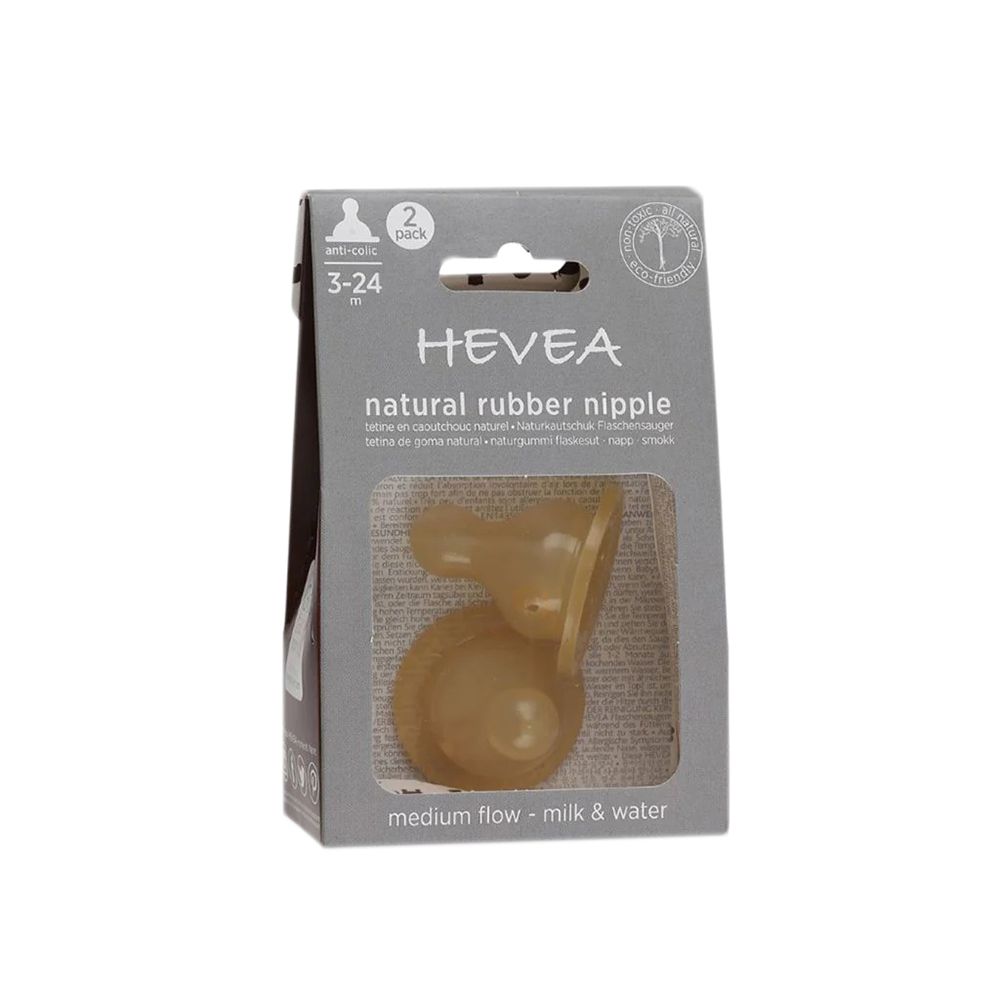  - Hevea Baby Bottle Nipples 3-36m 2 pc (1)