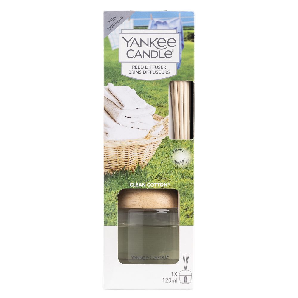  - Yankee Candle Clean Cotton Reed Diffuser 120 ml (1)