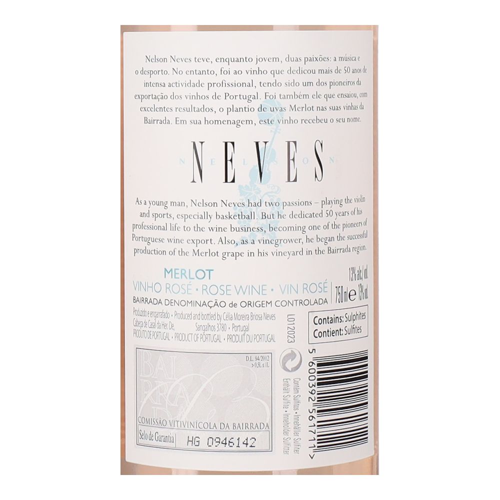  - Nelson Neves Merlot Rosé Wine 75cl (2)