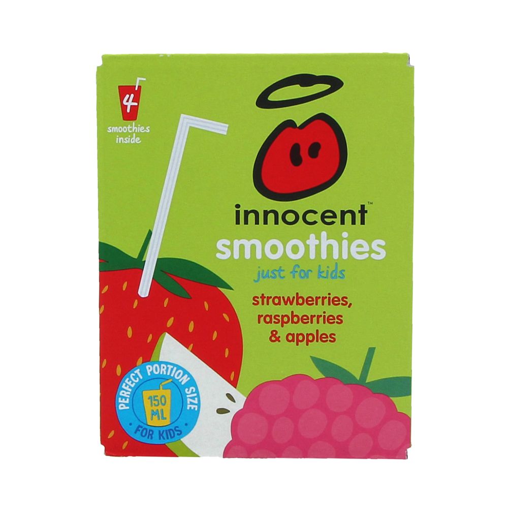  - Innocent Strawberry, Apple & Raspberry Juice 4x150ml (1)
