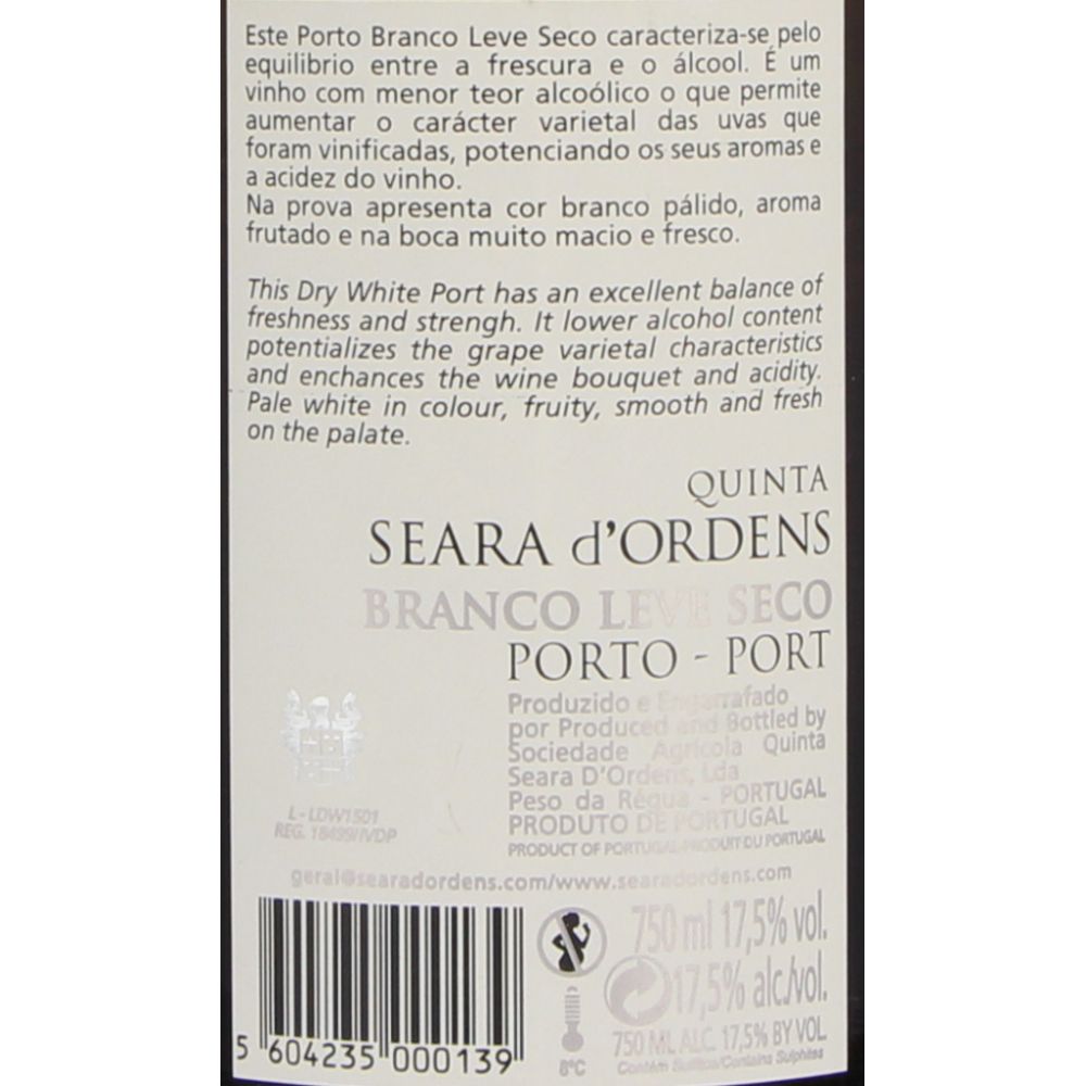  - Quinta Seara De Ordens Dry White Port Wine 75cl (2)