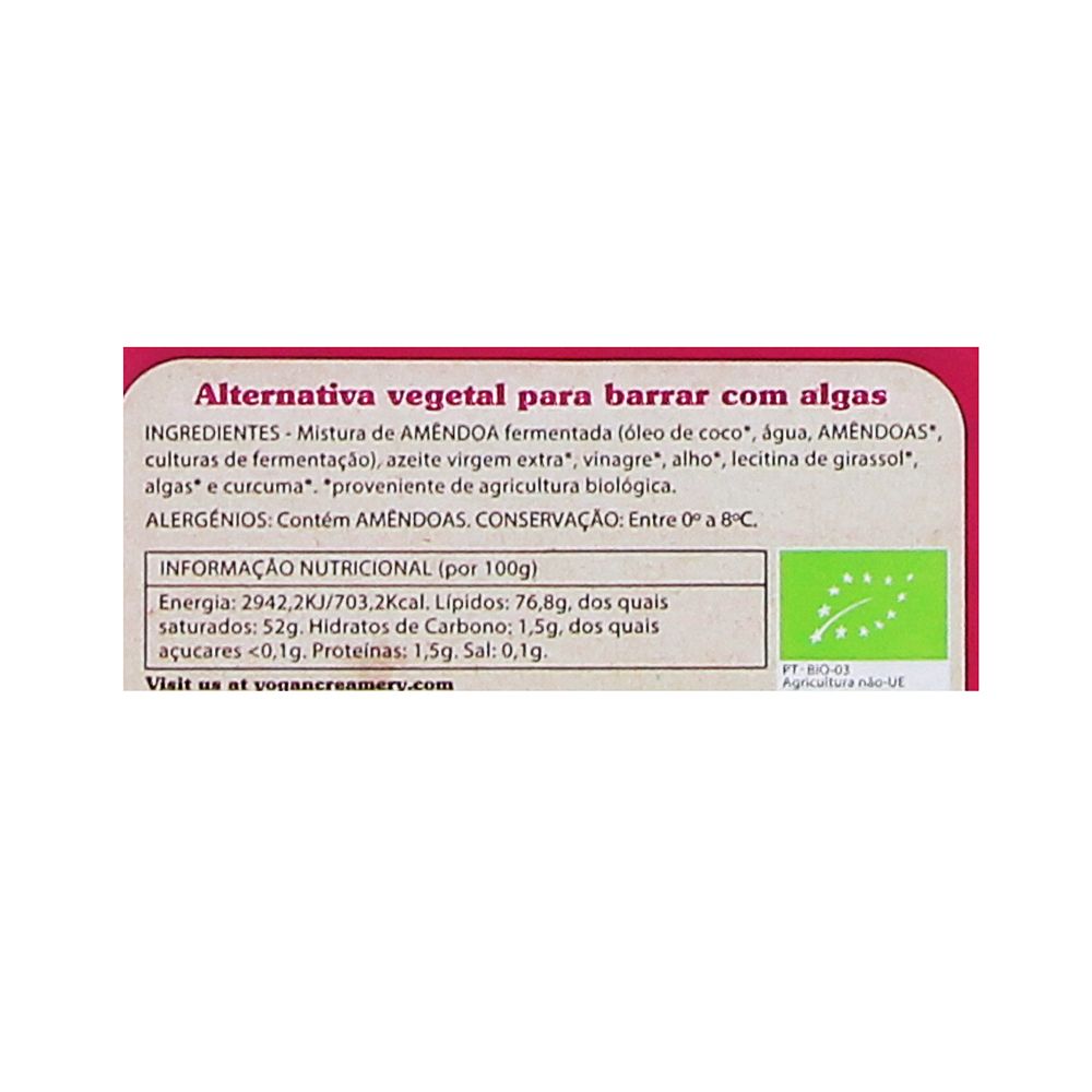  - Yogan Organic Almond Cream With Algae To Spread 120g (3)