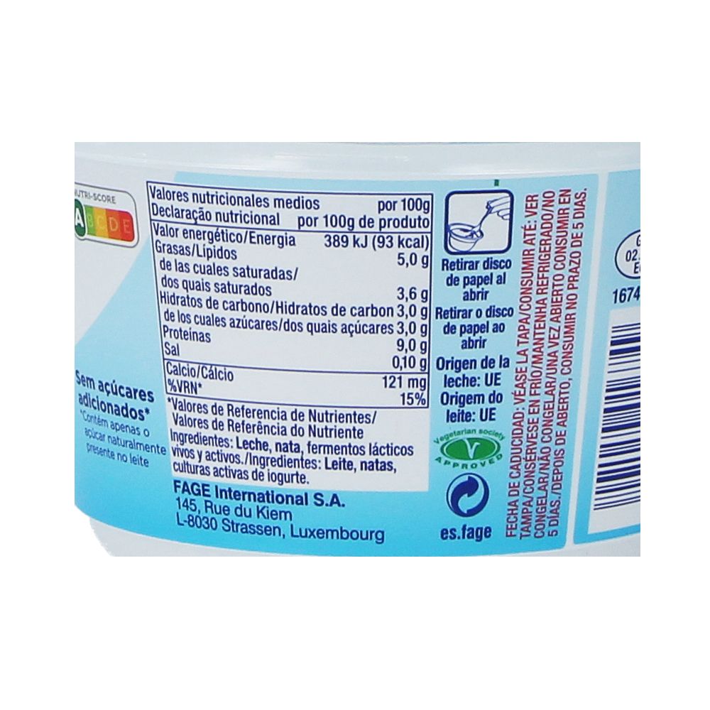  - Iogurte Estilo Grego Fage Tot 5% Gordura Natural 500g (2)