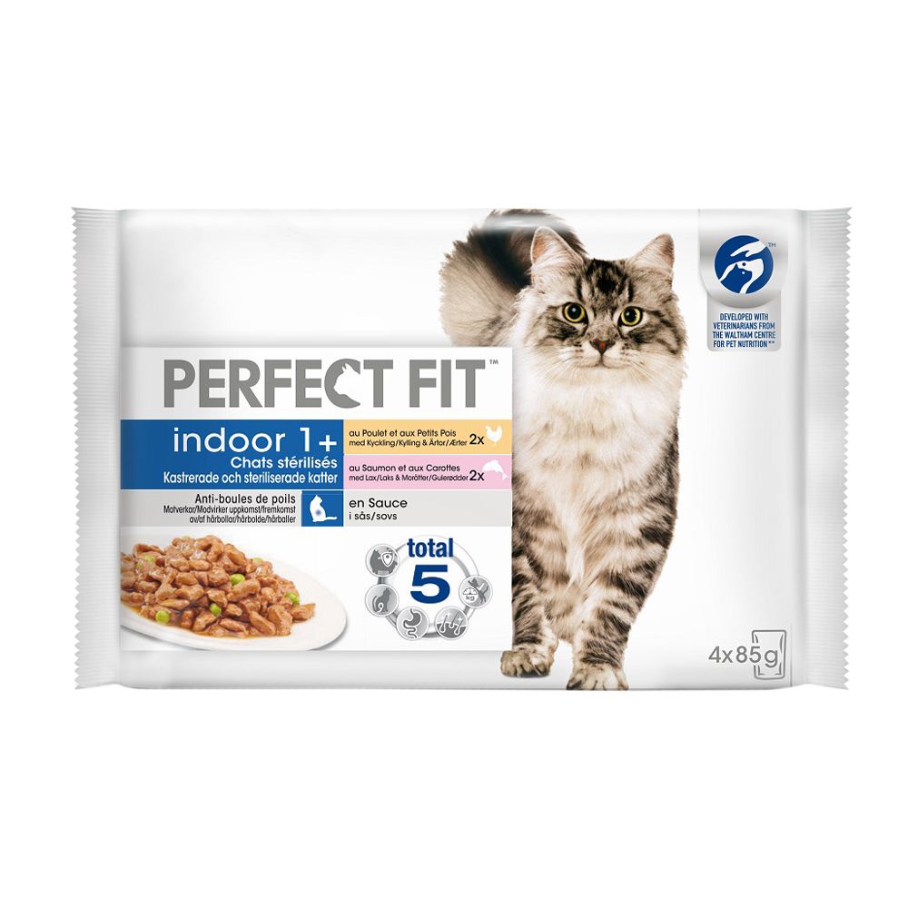  - Perfect Fit Sterilized Indoor Cat Food Pounch 4X85g (1)