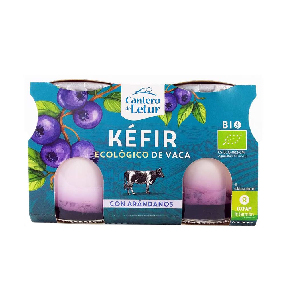  - Organic Kefir Cantero Letur Cow Blueberry 2x125g (1)