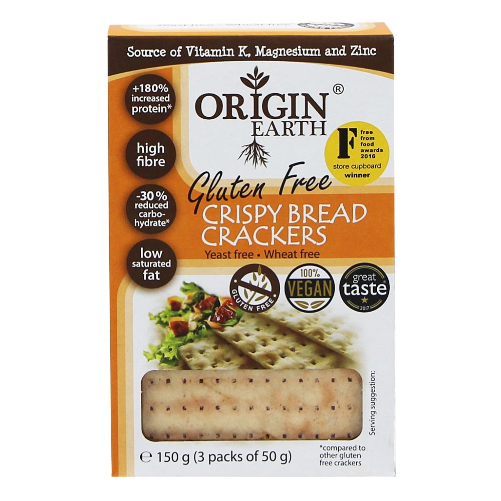  - Origin Earth Gluten Free Crackers 150g (1)