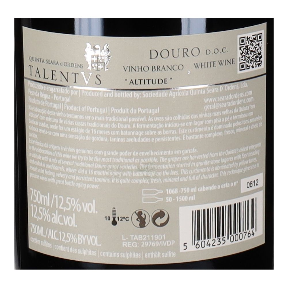  - Talentvs Altitude White Wine 75cl (2)