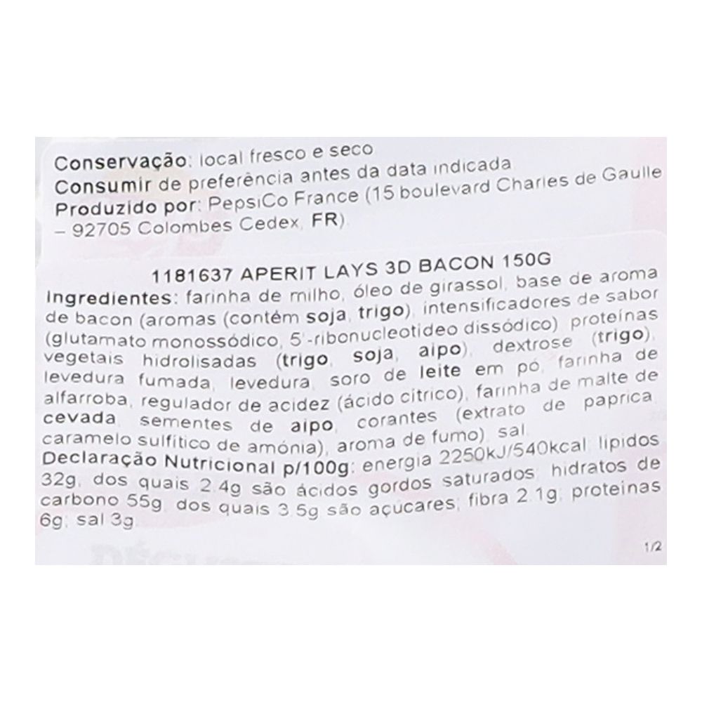  - Lays 3D Bacon Crisps 150g (2)
