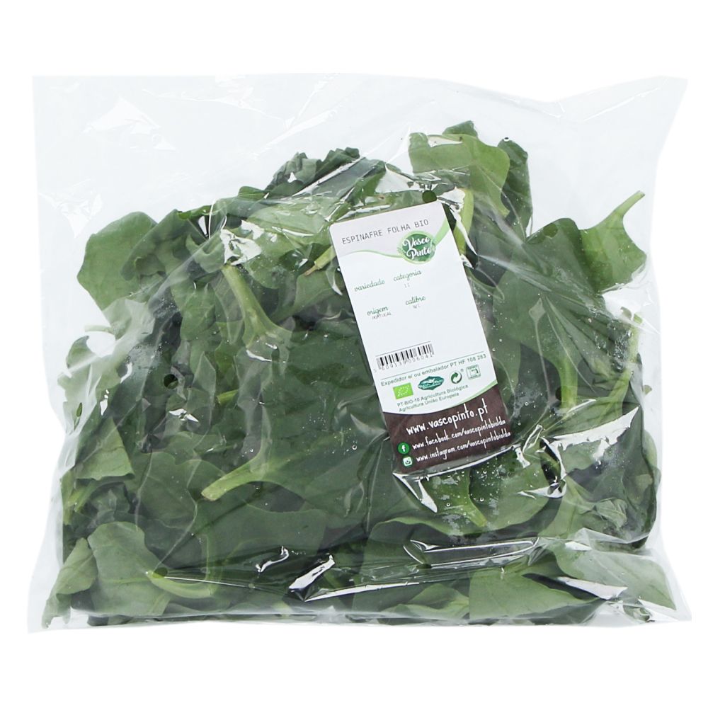  - Vasco Pinto Organic Spinach Leaf Packaged 300g