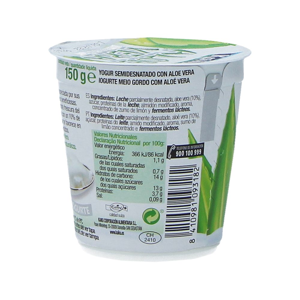  - Kaiku Aloe Vera Natural Yogurt 150g (2)