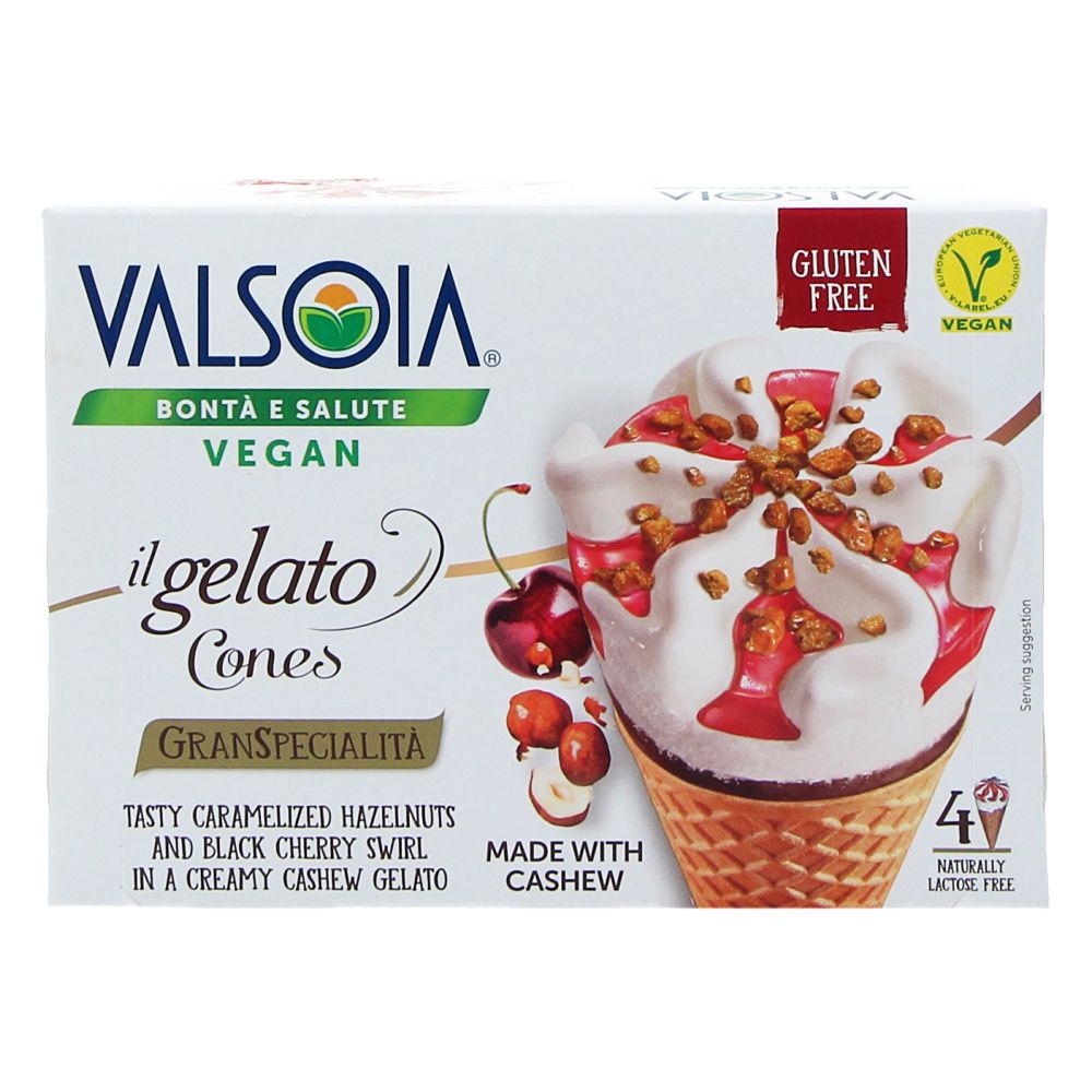  - Valsoia Cashew Large Cone Vegan Ice Cream 4un=300g (1)