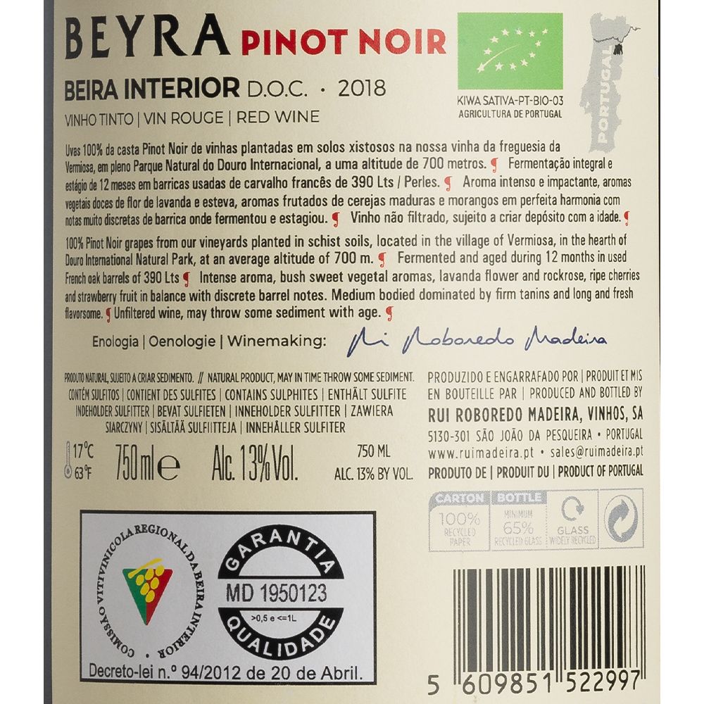  - Beyra Pinot Noir Red Wine 75cl (2)
