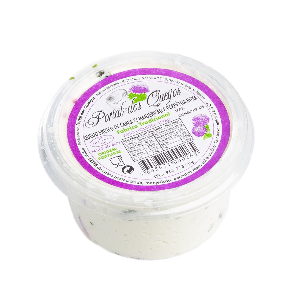 - Portal dos Queijos Basil & Purple Perpetual Fresh Cheese 120g (1)